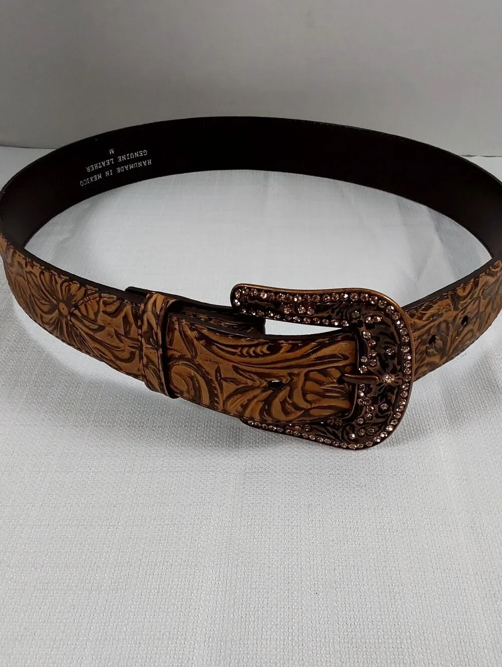 Shyanne Floral Embossed Western Belt